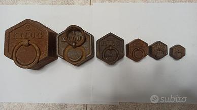 PESI ANTICHI IN GHISA PER BILANCIA