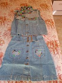 completo jeans ragazza  tg L o 16 anni 