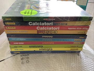 10 album cartonati calciatori panini sigillati