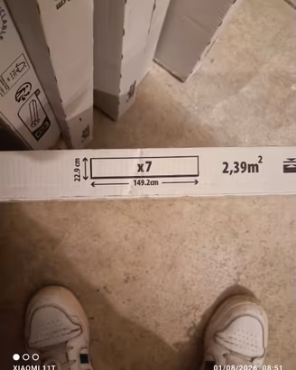 Parquet laminato rovere  bianco ghiaccio