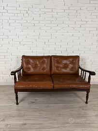 Divano di modernariato anni ’50 in skai