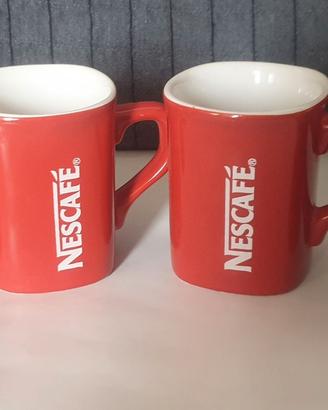 Set 4 Tazze Nescafé Rosse Originali