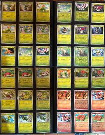 Lotto carte Pokemon set ossidiana infuocata