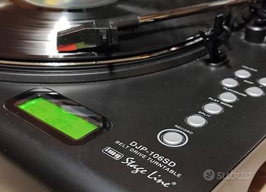IMG Stage Line DJP-106SD Piatto S.Aut Cinghia MP3