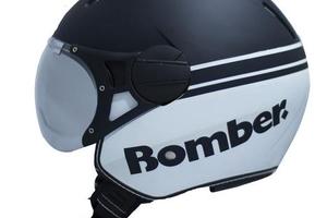 Casco Rodeo Drive RD107 Bomber nero e bianco opaco