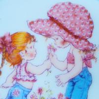 VERO Vintage 1980 SARAH KAY Portacenere ceramica