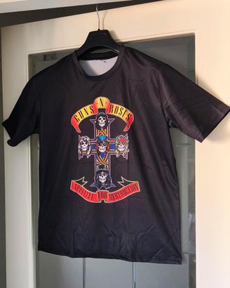 T-shirt Nera Tipo  Guns n' roses  Taglia L Rock