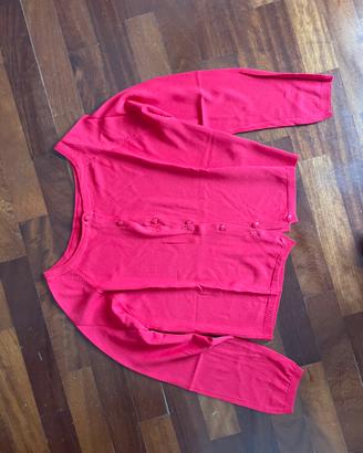 Cardigan primaverile rosso