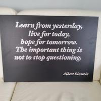 Quadro Design Unico ***SCRITTA GLITTERATA***