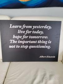 Quadro Design Unico ***SCRITTA GLITTERATA***