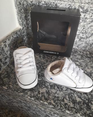 scarpe per neonati in pelle Converse