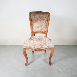 5+1 sedile imbottite in legno vintage 