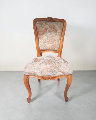 5+1 sedile imbottite in legno vintage 
