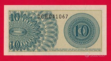 banconota- Indonesia- 10 Sen