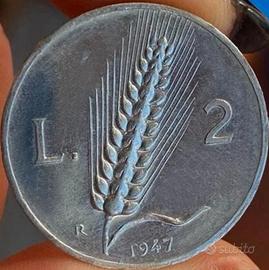 2 Lire 1947 Spiga – Pezzo Raro da Collezione