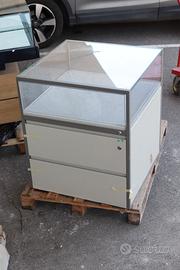Vetrinetta gioielli 70×70 cm con 2 cassetti e teca