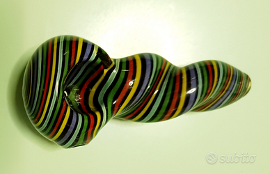 Pipa pipe spirale vetro artigianale Murano