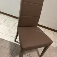 Sedie moderne + coprisedie beige chiaro