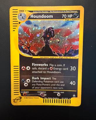 Houndoom aquapolis eng H11 pokemon holo