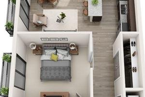 Raffinato bilocale con balcone a Saronno