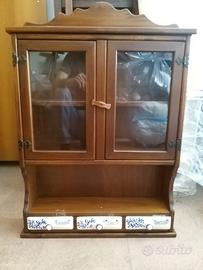 Vetrine artigianali in noce x 2