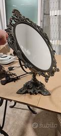 specchio basculante in ottone anni 40