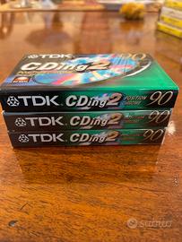 3 cassette misicali TDK, 90 vergini