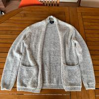 Cardigan Pull&Bear grigio e bianco