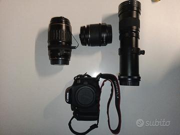 Canon EOS 2000D + 3 obiettivi – Kit completo