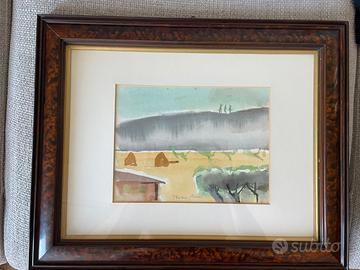 Acqurello Ilario Rossi Bologna 48x38cm