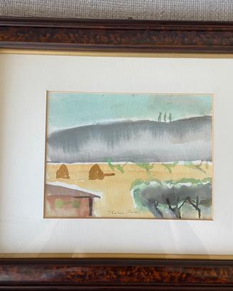 Acqurello Ilario Rossi Bologna 48x38cm