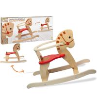 Cavallo a domdolo in legno