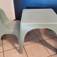 tavolino e seggiolina per bimbi 