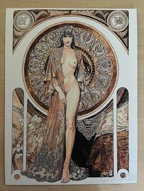 Titolo dell'opera di Milo Manara "Regina"
