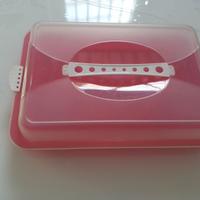 Porta torte e alimenti rettangolare nuovo