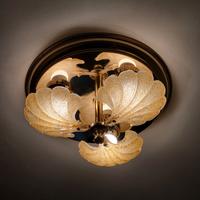 Plafoniera in vetro di murano con 3 luci