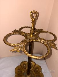 Portaombrelli Art Nouveau  in ottone  vintage
