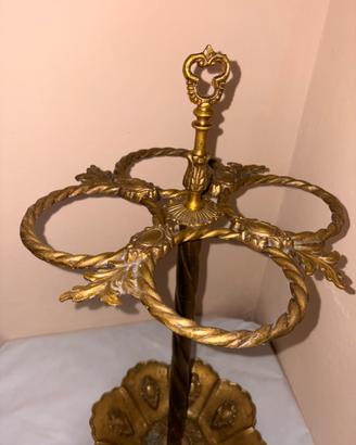 Portaombrelli Art Nouveau  in ottone  vintage
