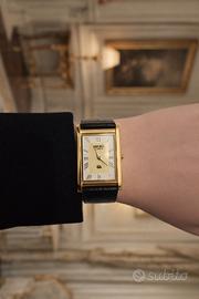 Seiko tank vintage SQ oro e nero