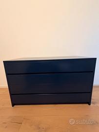 Cassettiera blu notte