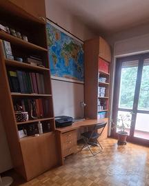 Mobile in legno 4 colonne + scrivania (vedi foto)