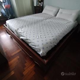 letto matrimoniale etnico in tek