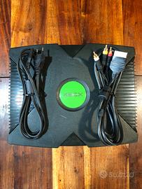 Console Xbox classic 2001 completa di cavi