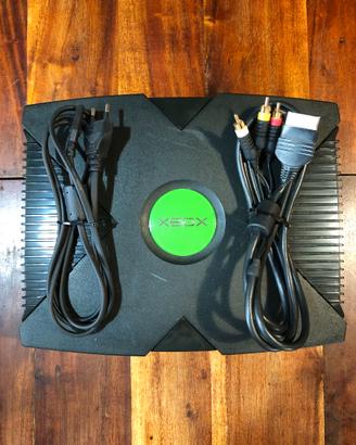 Console Xbox classic 2001 completa di cavi