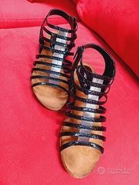 sandali numero 40 praticamente nuovi colore nero