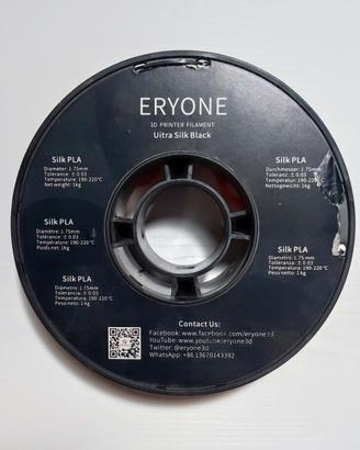 Filamento ERYONE Ultra Silk PLA, per stampante 3d