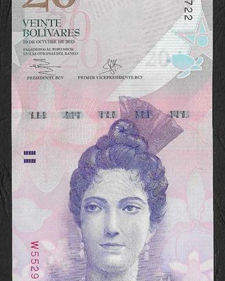 Venezuela - banconota FdS UNC da 20  Bolivares
