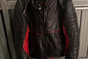 Giacca moto in pelle Mtech tg 50