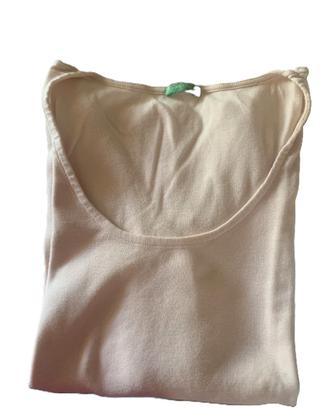 Maglietta rosa Benetton 100% cotone Taglia S