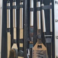 set accessori barbecue professionale 
